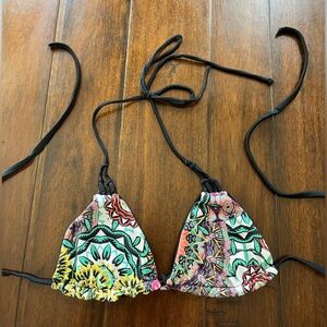 Billabong Multicolored Bikini Top - M